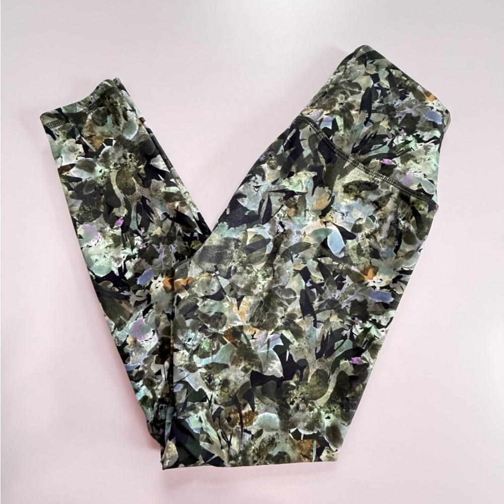 RBX Multitone Camouflage Leggings in Olive, Teal & Brown